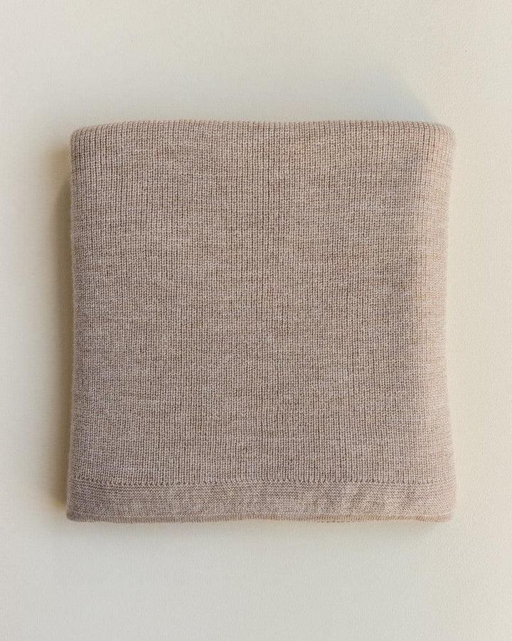 Hvid Blanket Felix Sand - La Gentile Store