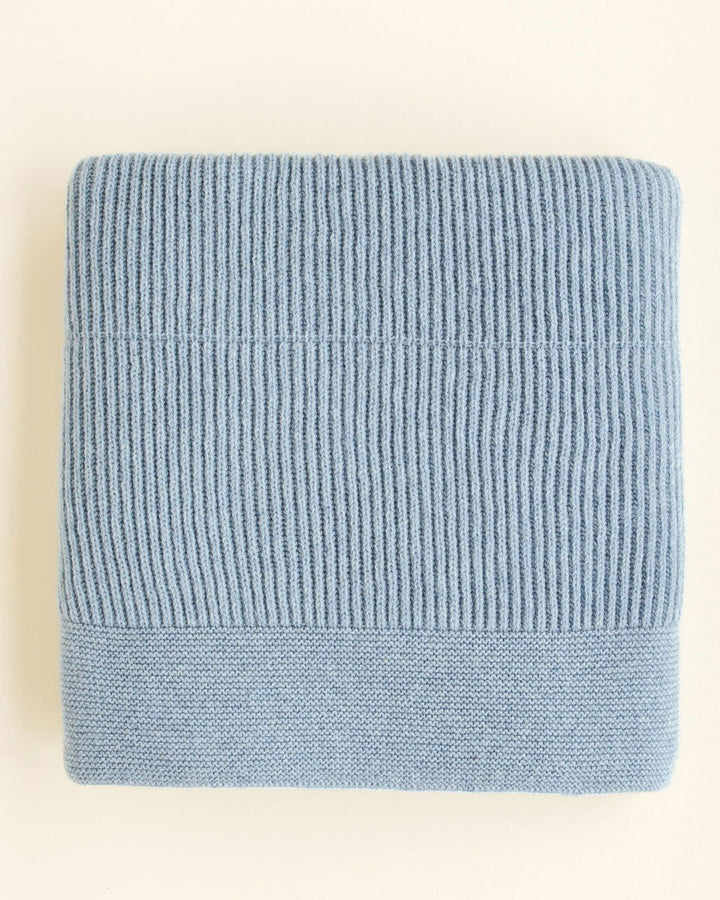 Hvid Blanket Gaston Frost Blue - La Gentile Store