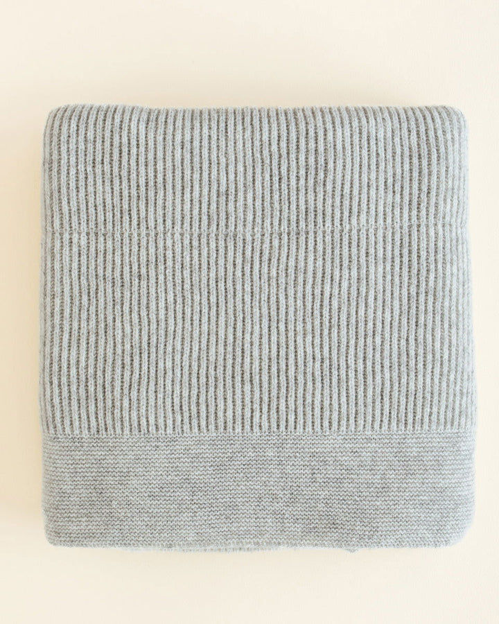 Hvid Blanket Gaston Soft Grey - La Gentile Store
