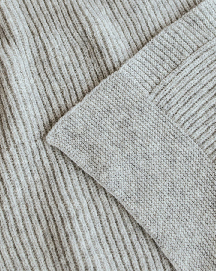 Hvid Blanket Gaston Soft Grey - La Gentile Store
