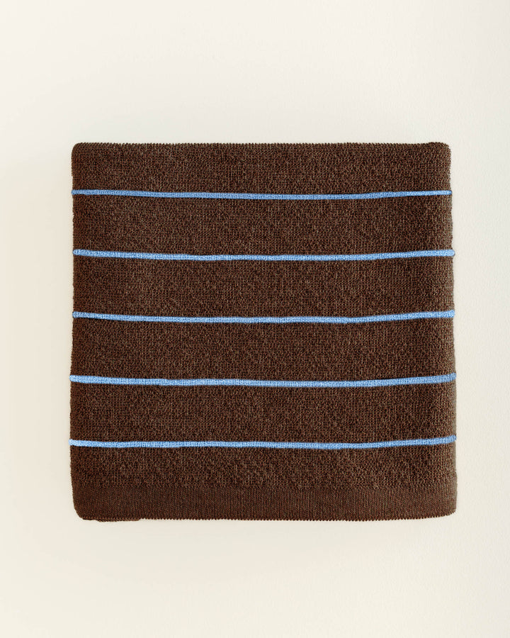 Hvid Blanket Harry Brown - Light Blue