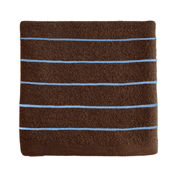 Hvid Blanket Harry Brown - Light Blue