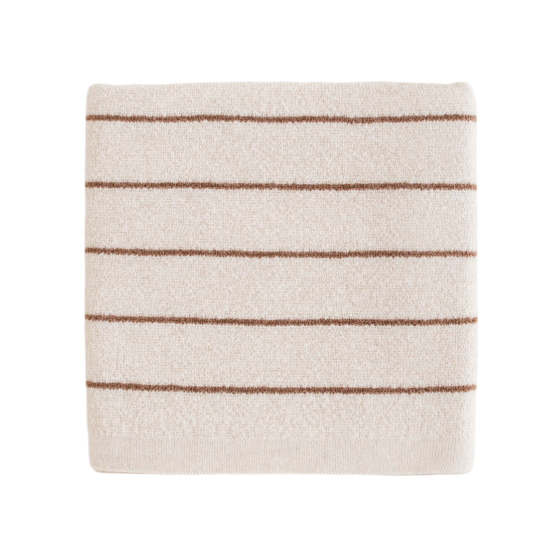 Hvid Blanket Harry Cream - Mocha - La Gentile Store