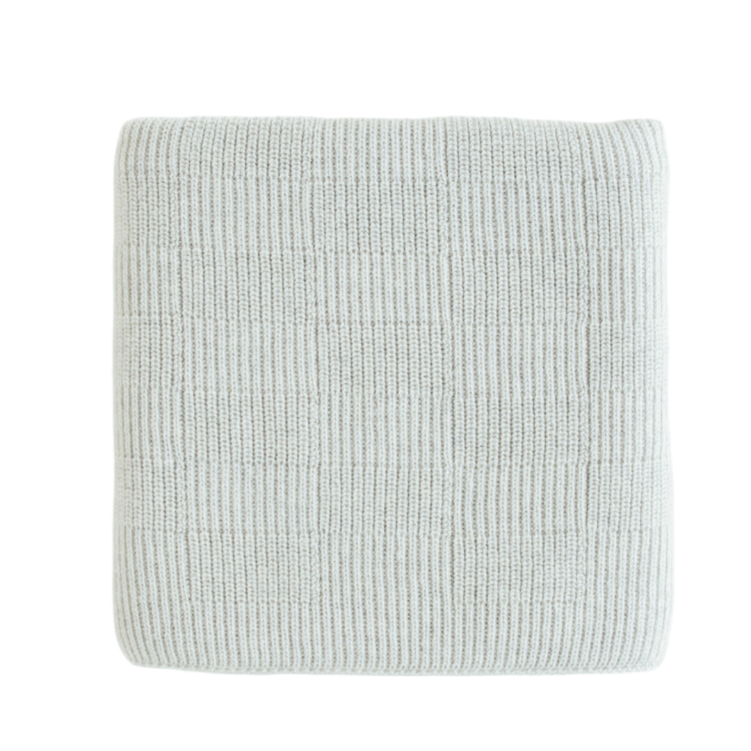 Hvid Blanket Ivy Light Grey - La Gentile Store