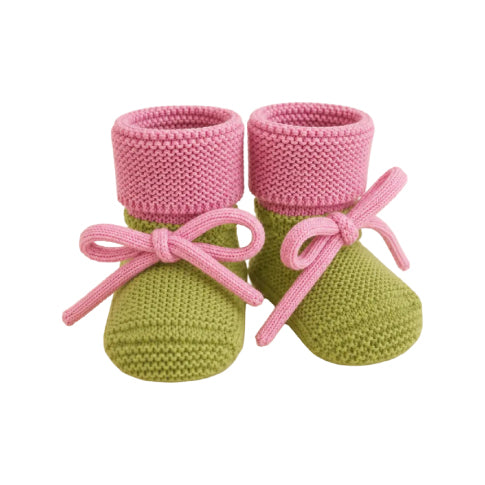 Hvid Booties Lime - Cotton Candy