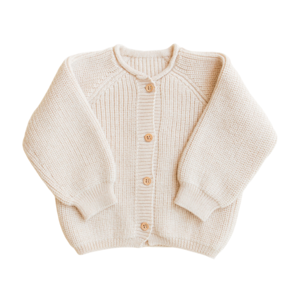 Hvid Cardigan Inga Cream - La Gentile Store