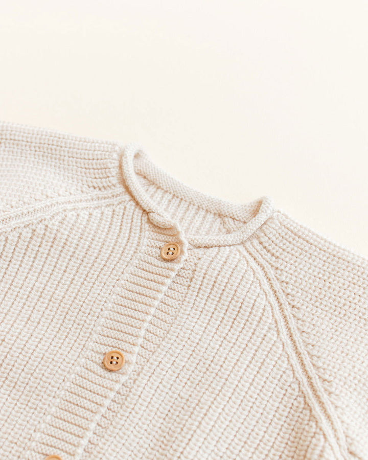 Hvid Cardigan Inga Cream - La Gentile Store