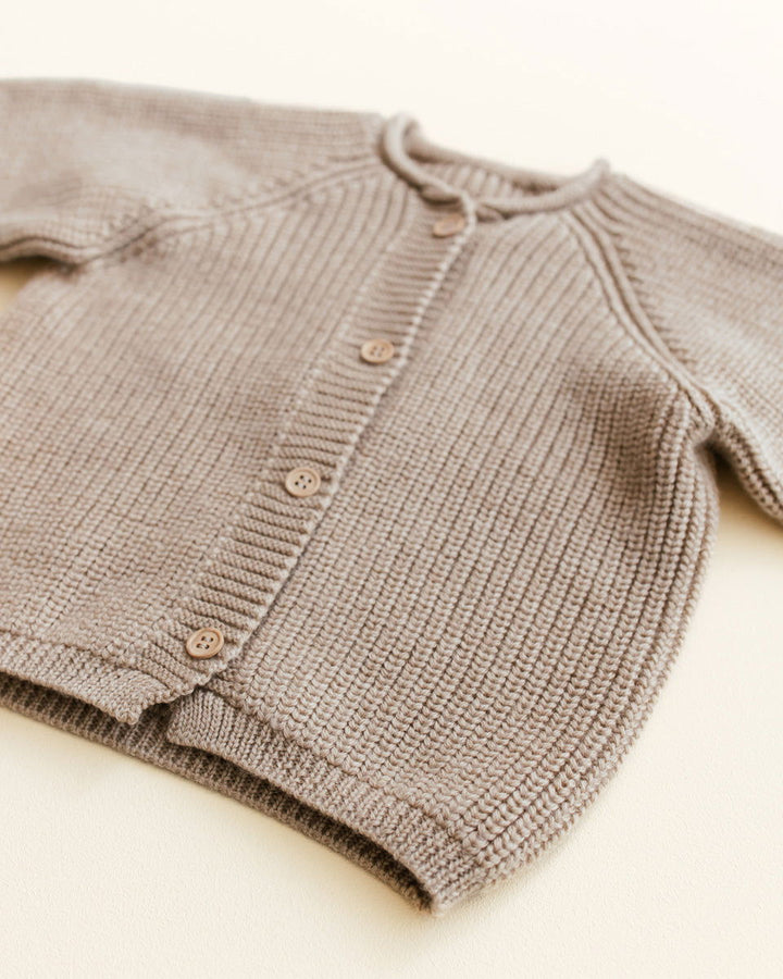 Hvid Cardigan Inga Sand - La Gentile Store