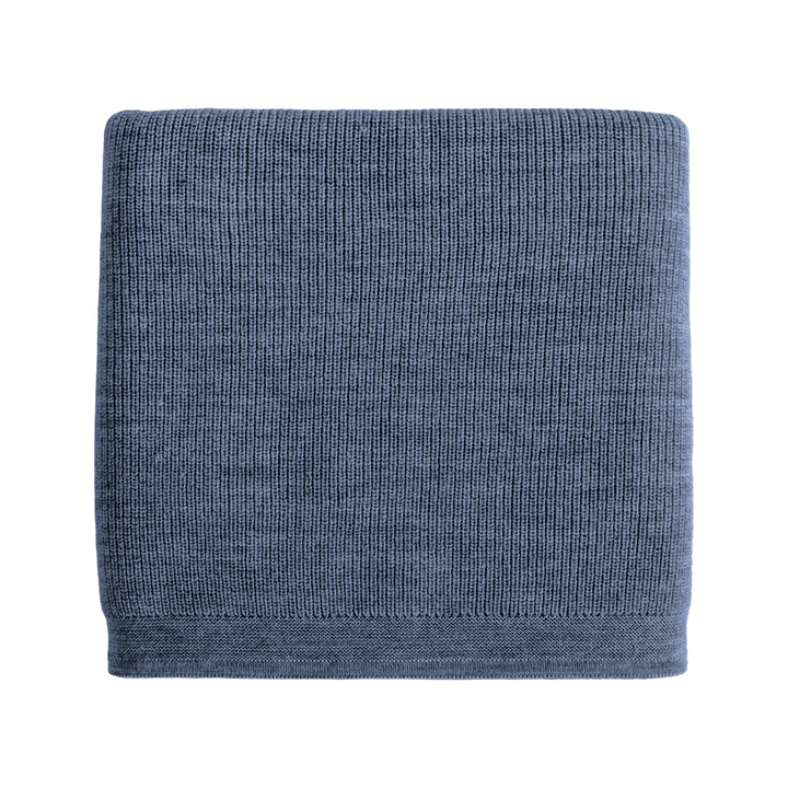 Hvid Felix Blanket – Denim