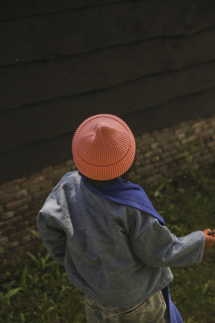 Hvid Fonzie Kids Beanie Bubblegum - La Gentile Store