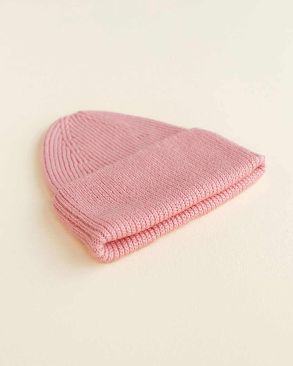 Hvid Fonzie Kids Beanie Bubblegum - La Gentile Store