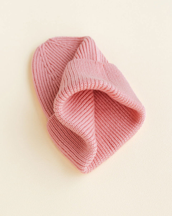 Hvid Fonzie Kids Beanie Bubblegum - La Gentile Store
