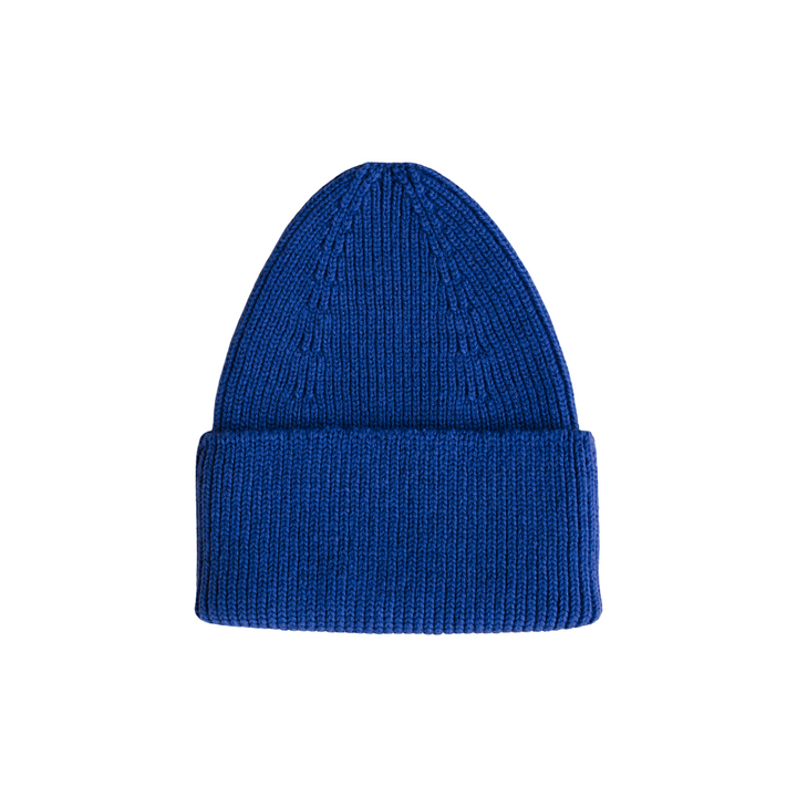 Hvid Fonzie Kids Beanie Cobalt Blue