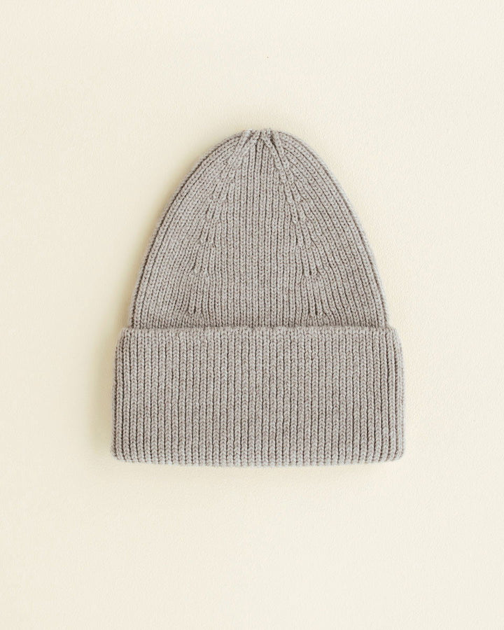 Hvid Fonzie Kids Beanie Pebble - La Gentile Store