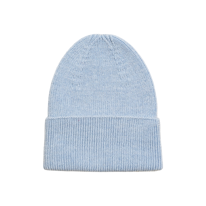 Hvid Fonzie Newborn Beanie Sky