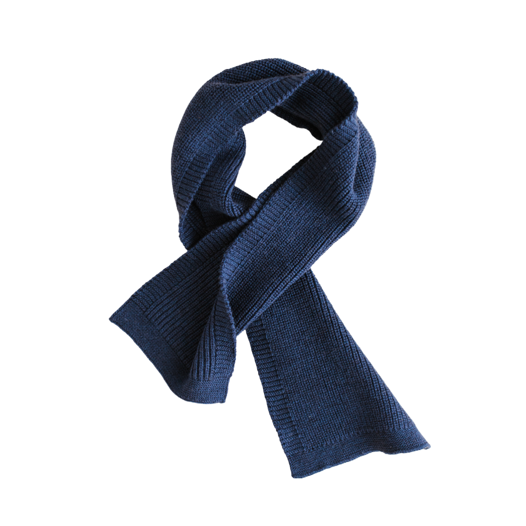 Hvid Gustave Scarf Blue