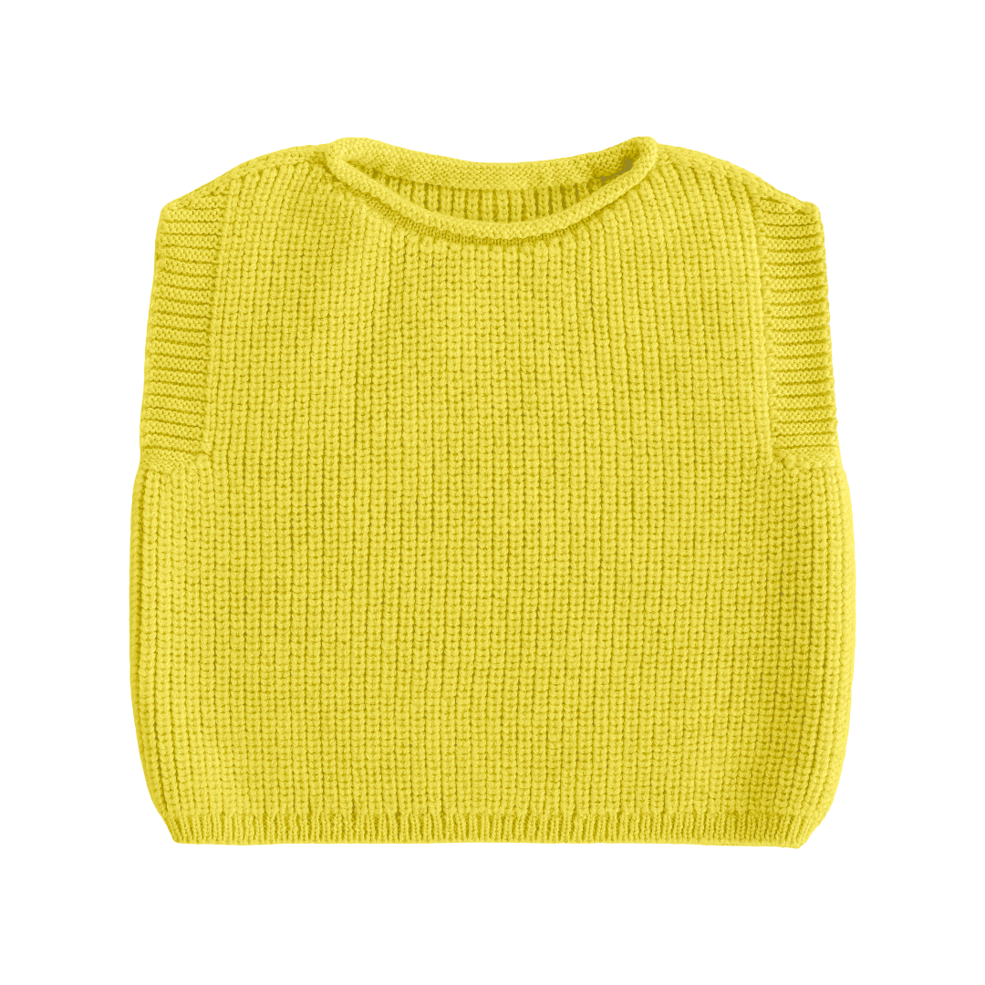 Hvid Harvey Vest Sunny Yellow