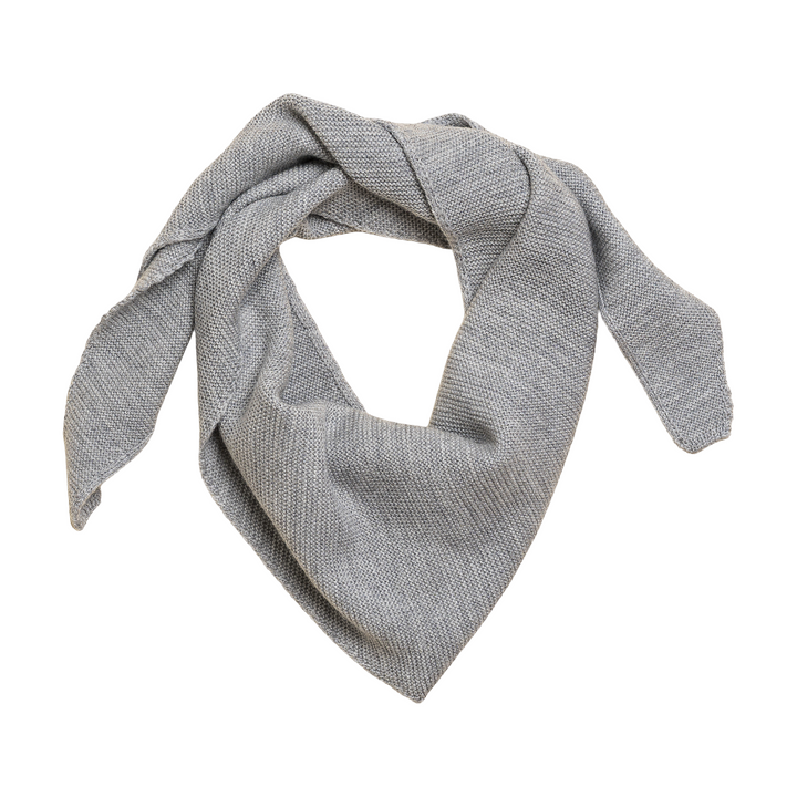 Hvid Triangle Scarf Josephina Grey Melange