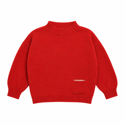 Hvid Kasper Sweater Red