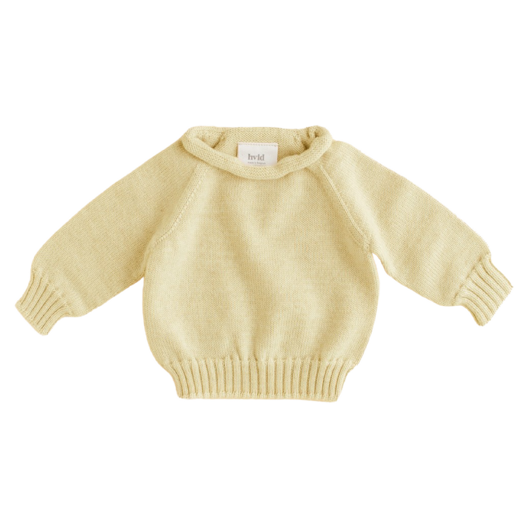 Hvid Sweater Georgette Light Yellow - La Gentile Store