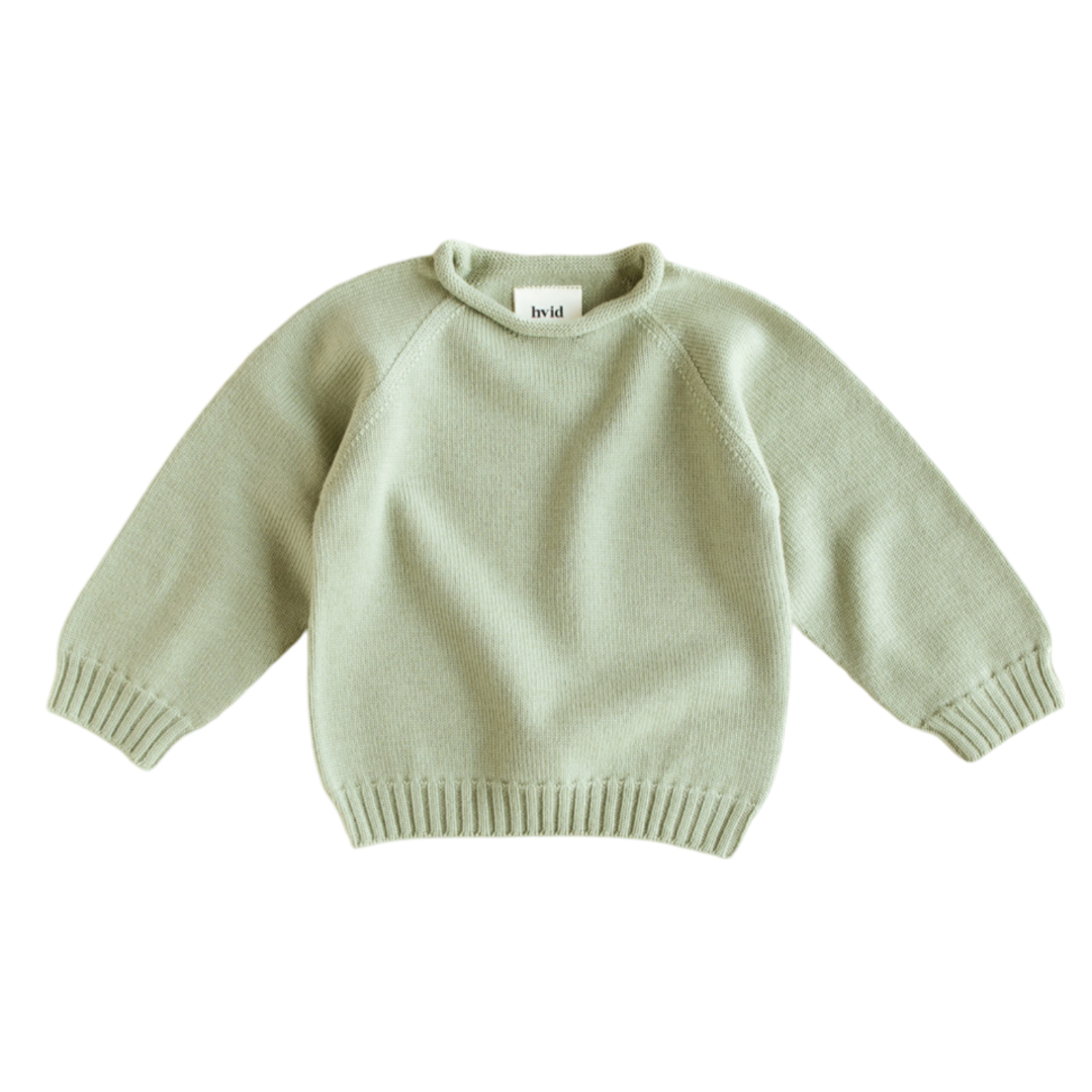 Hvid Sweater Georgette Mint - La Gentile Store