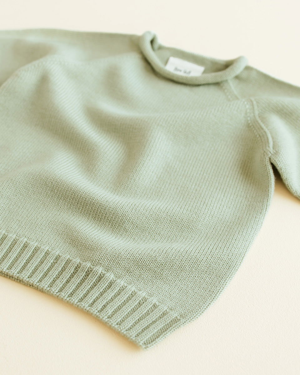 Hvid Sweater Georgette Mint
