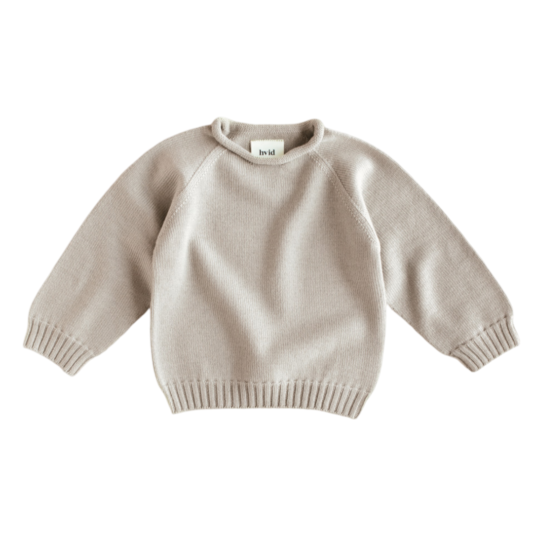 Hvid Sweater Georgette Pebble - La Gentile Store