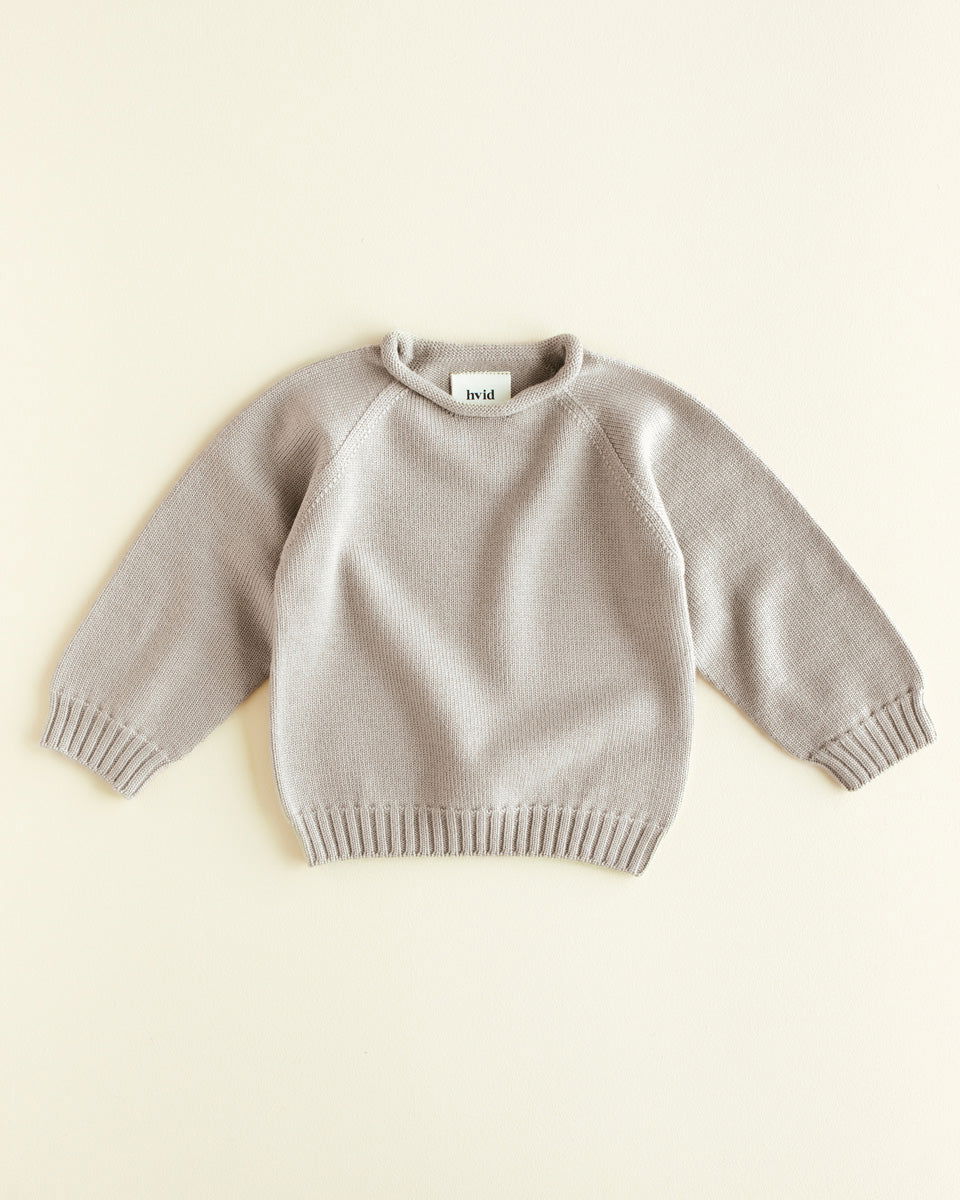 Hvid Sweater Georgette Pebble - La Gentile Store