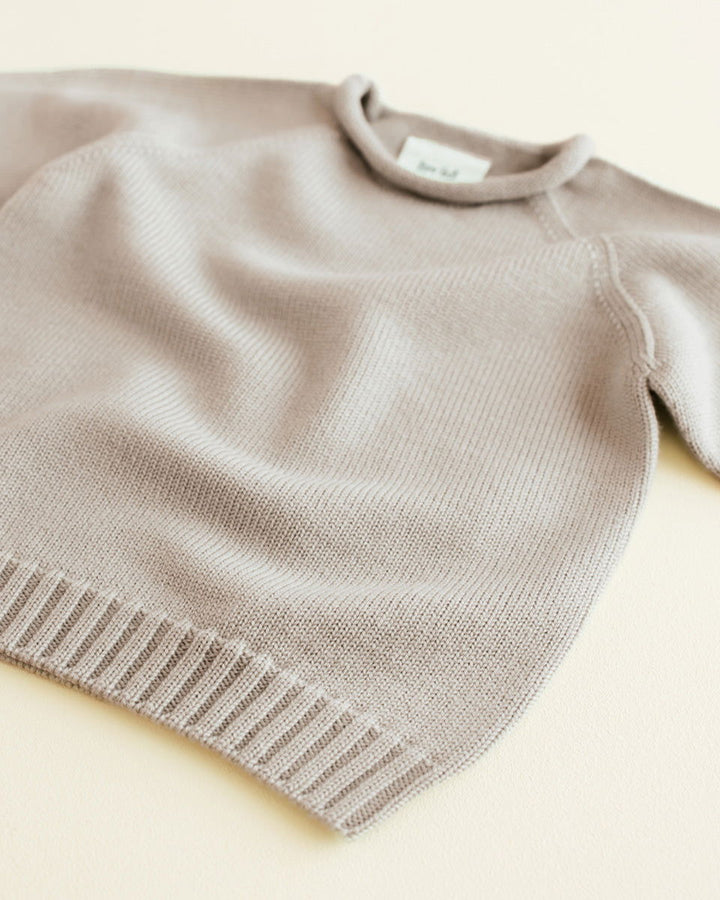 Hvid Sweater Georgette Pebble - La Gentile Store