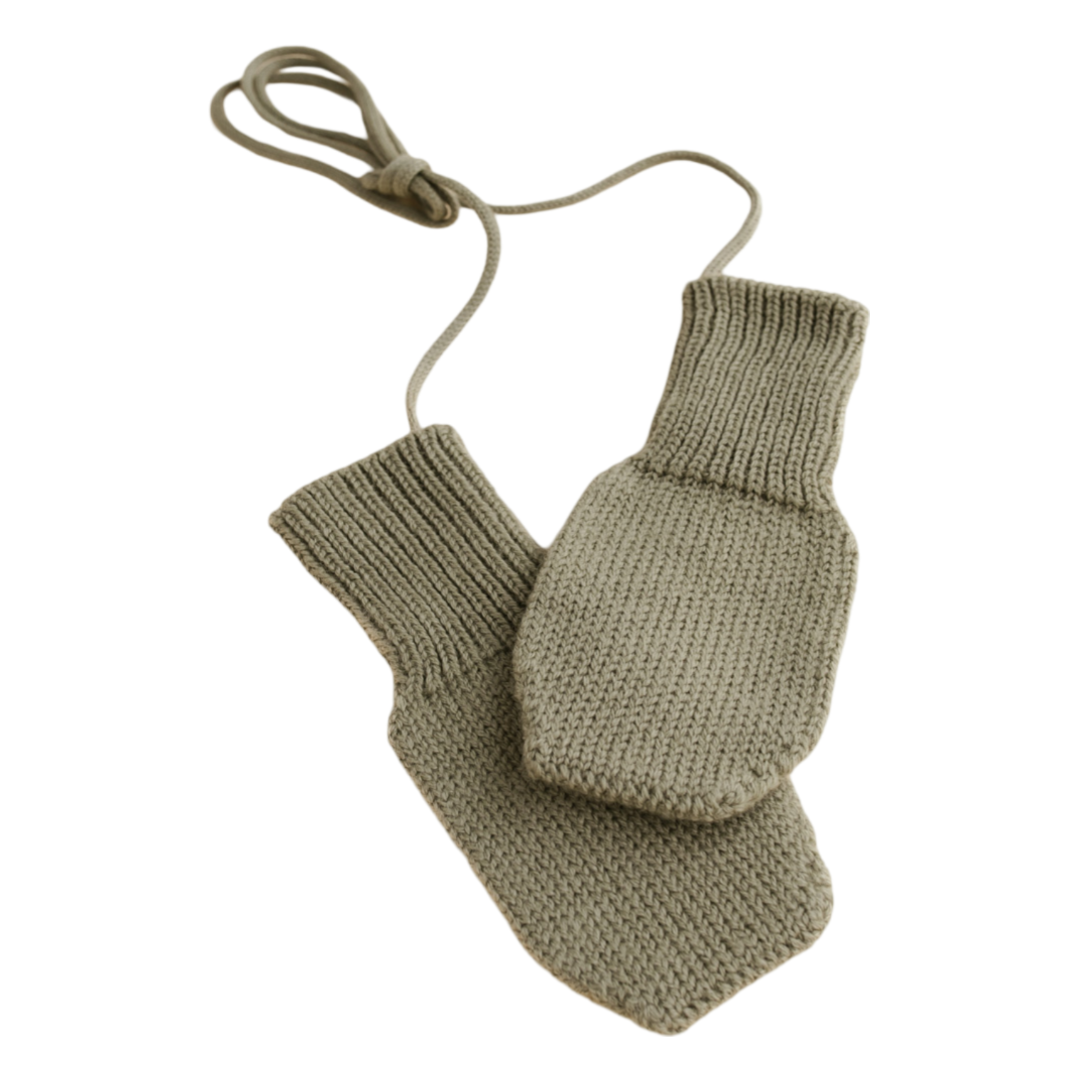 Hvid Wool Mittens Fiza Artichoke - La Gentile Store