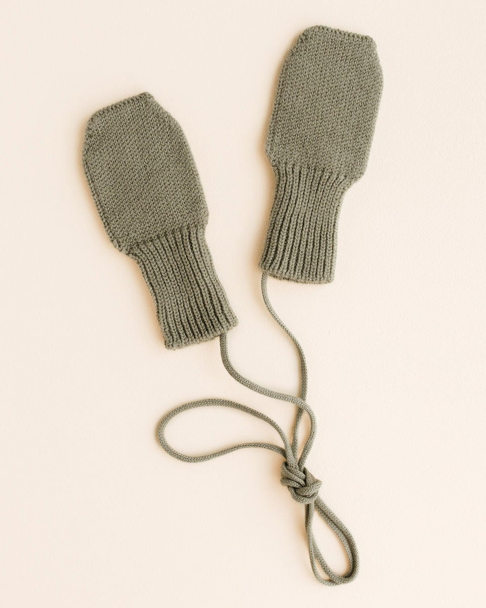 Hvid Wool Mittens Fiza Artichoke - La Gentile Store