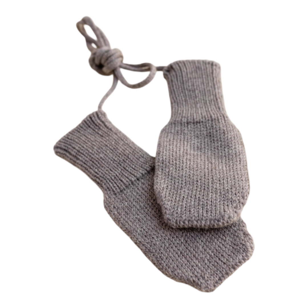 Hvid Wool Mittens Fiza Otter - La Gentile Store