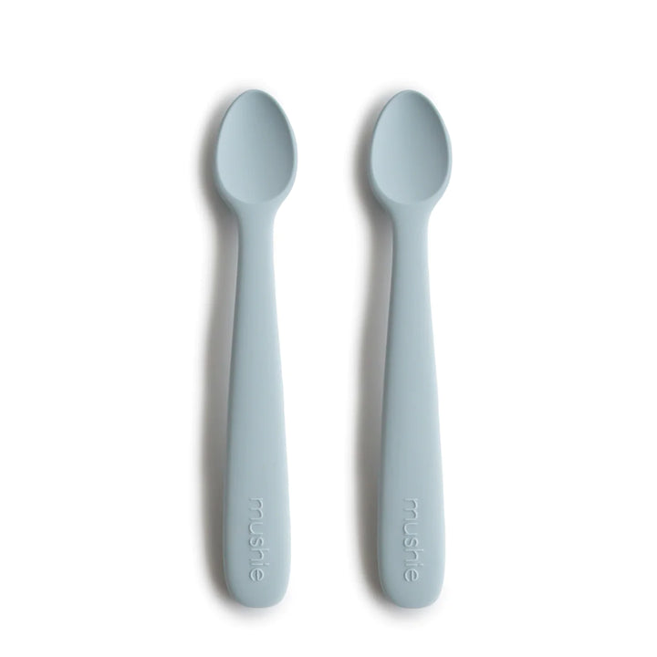 Mushie Silicone Spoons 2 Pack - Powder Blue