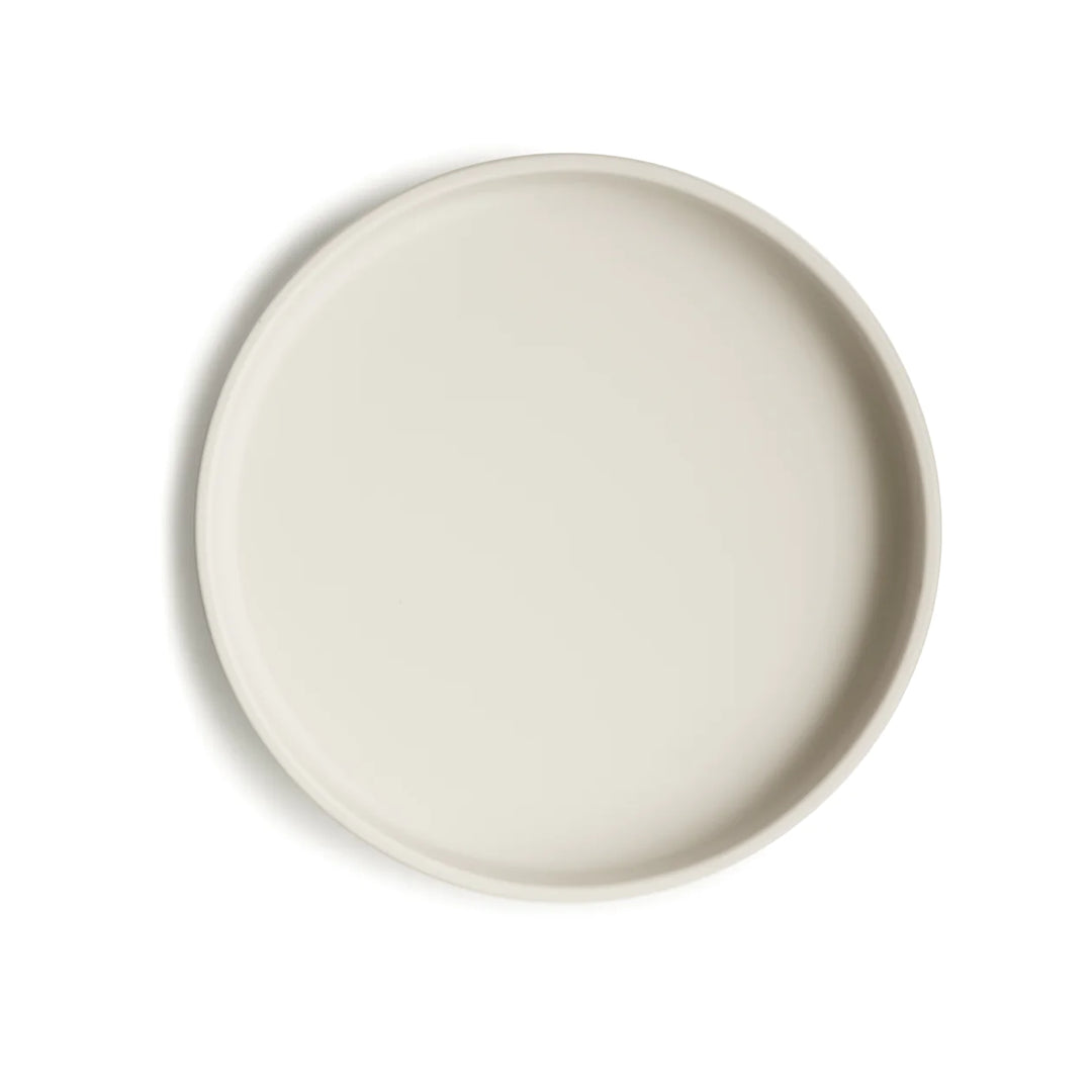 Mushie Classic Silicone Plate Ivory