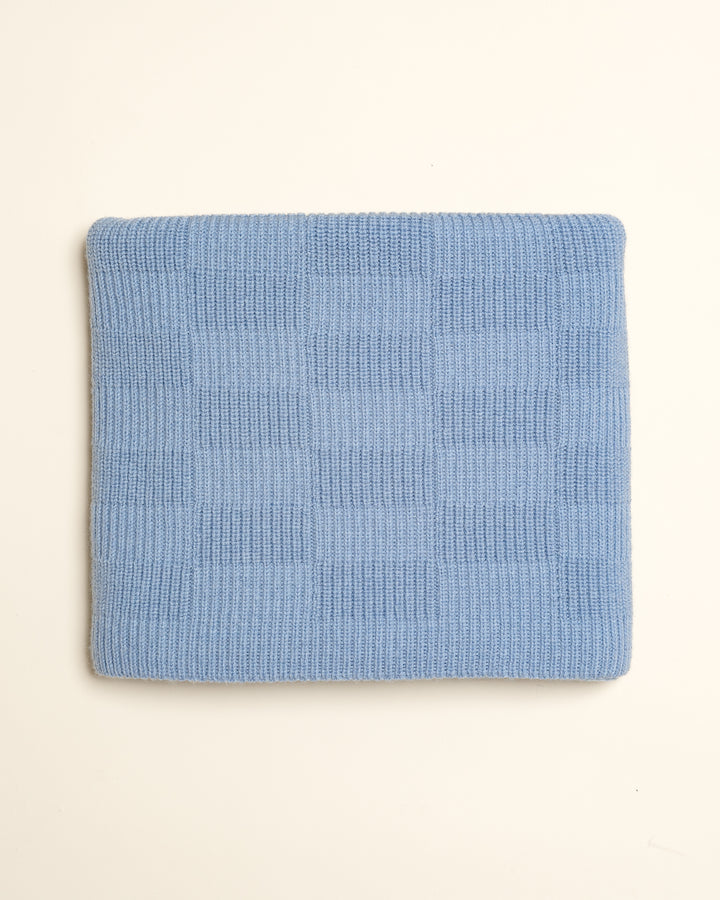 Hvid Blanket Ivy Light Blue