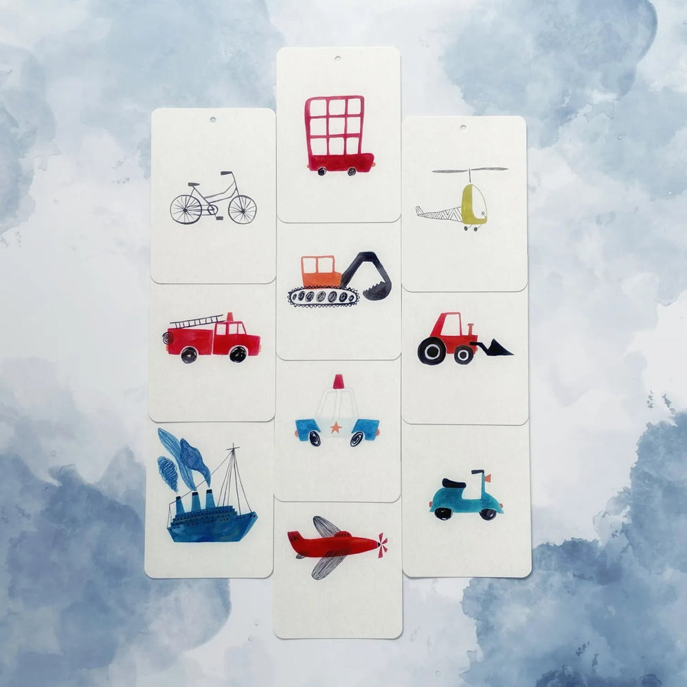 In a Flashcard Vehicles - La Gentile Store