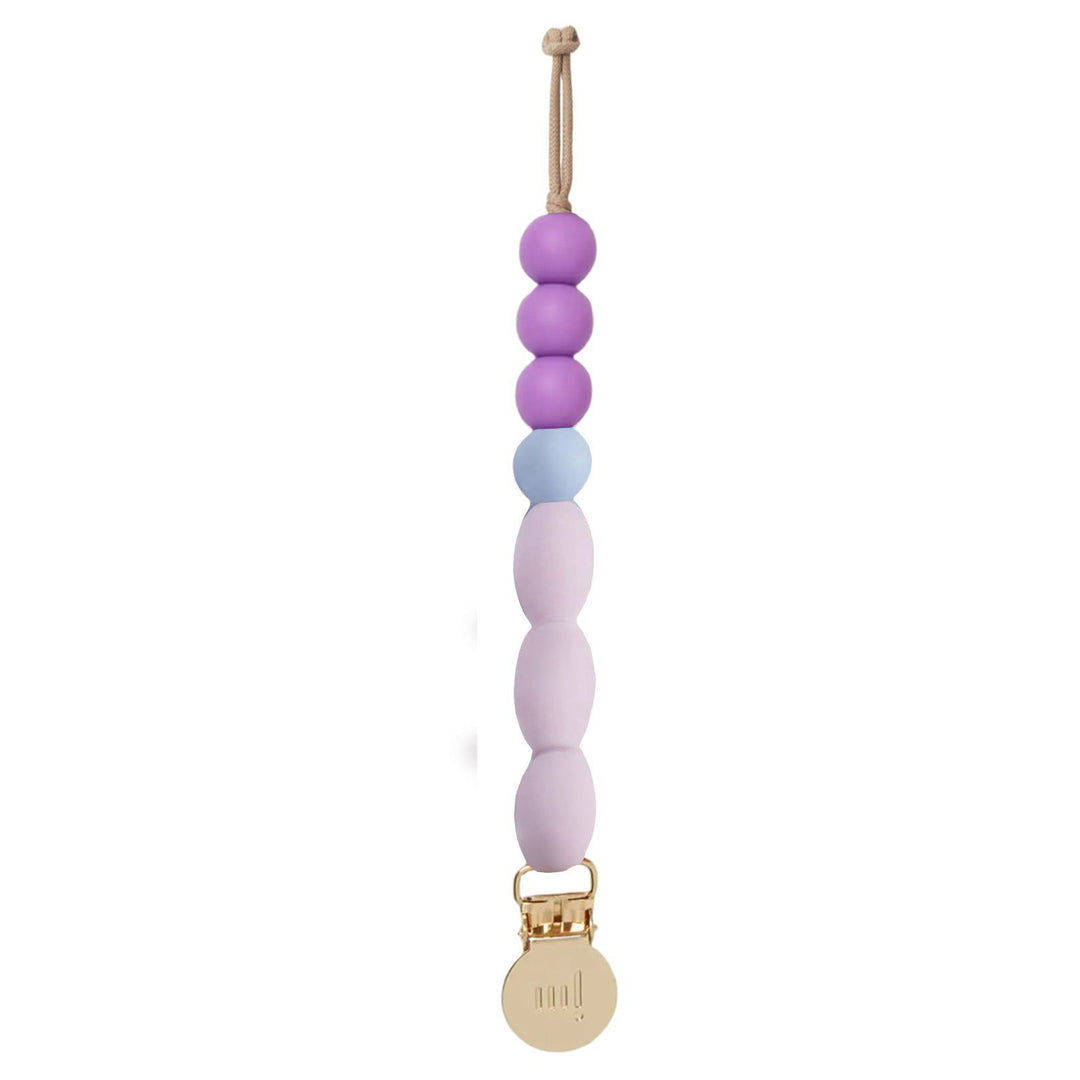 January Moon Plum Pacifier Clip - La Gentile Store