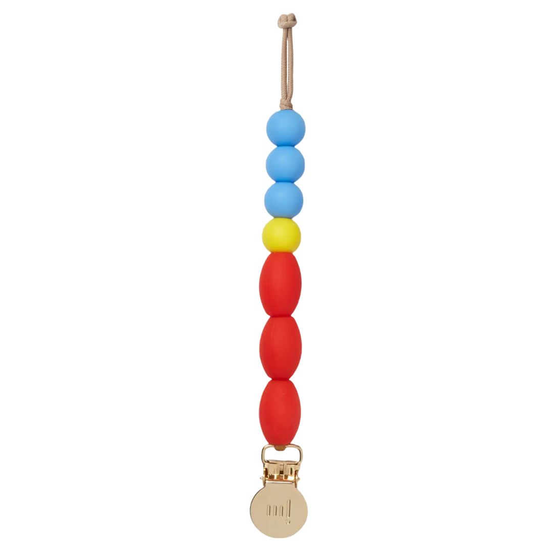 January Moon Primary Pacifier Clip - La Gentile Store