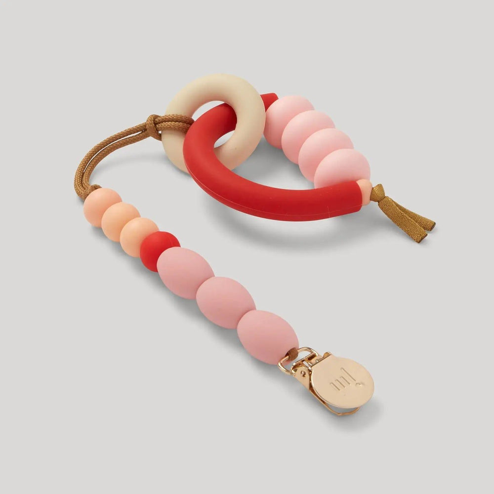 January Moon Rose Pacifier Clip - La Gentile Store