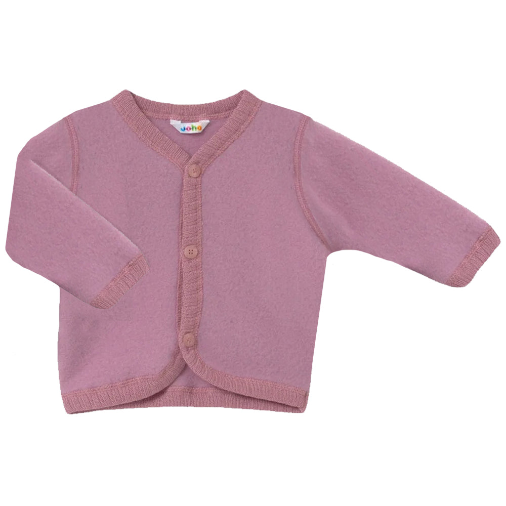 Joha Cardigan Wool Fleece Pink