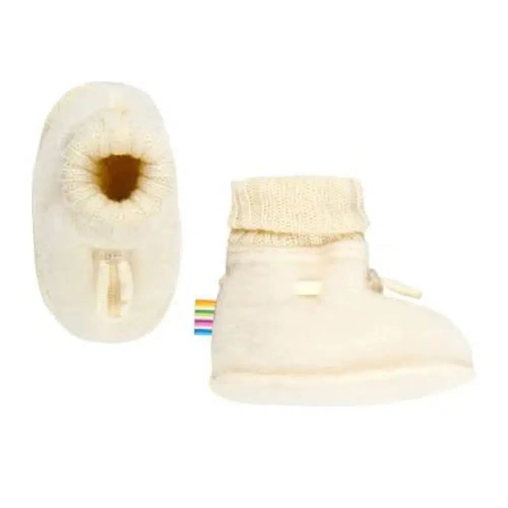 Joha Baby Booties Wool Fleece Natural - La Gentile Store