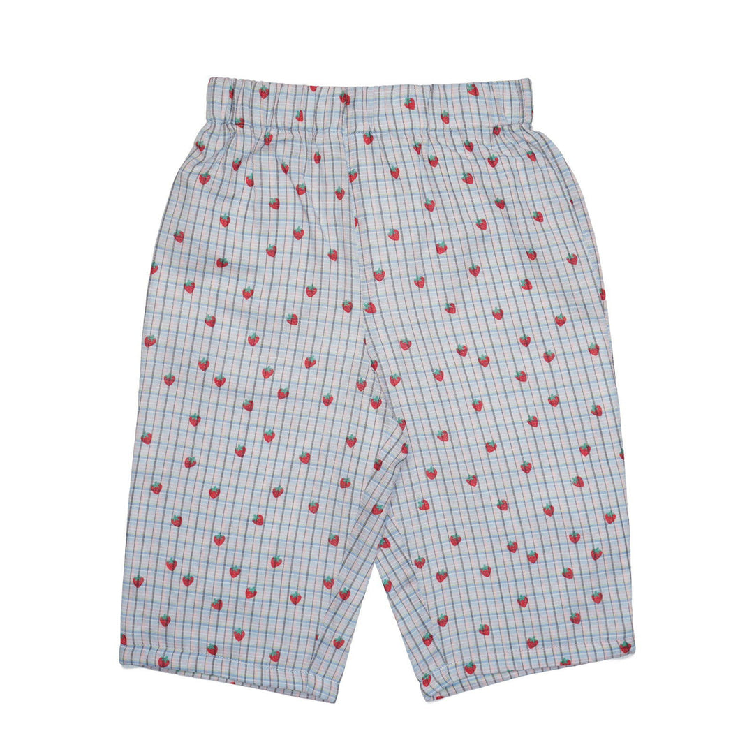 Juni Lenny Pants Strawberry Check - La Gentile Store