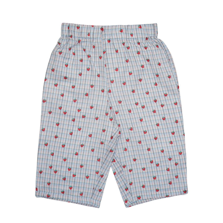 Juni Lenny Pants Strawberry Check - La Gentile Store