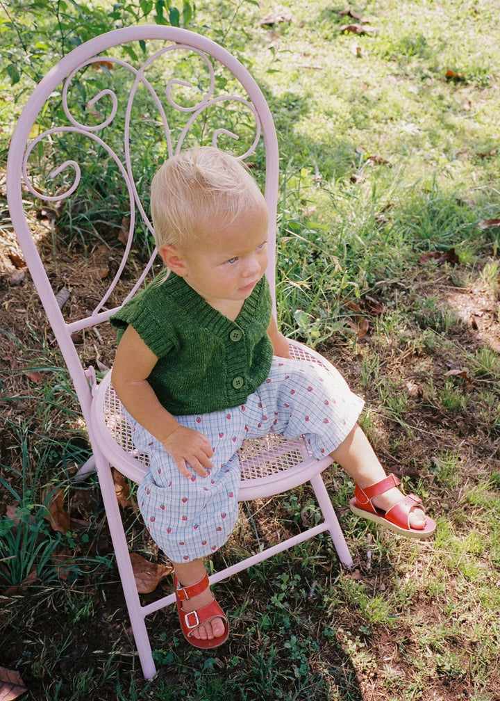 Juni Lenny Pants Strawberry Check - La Gentile Store