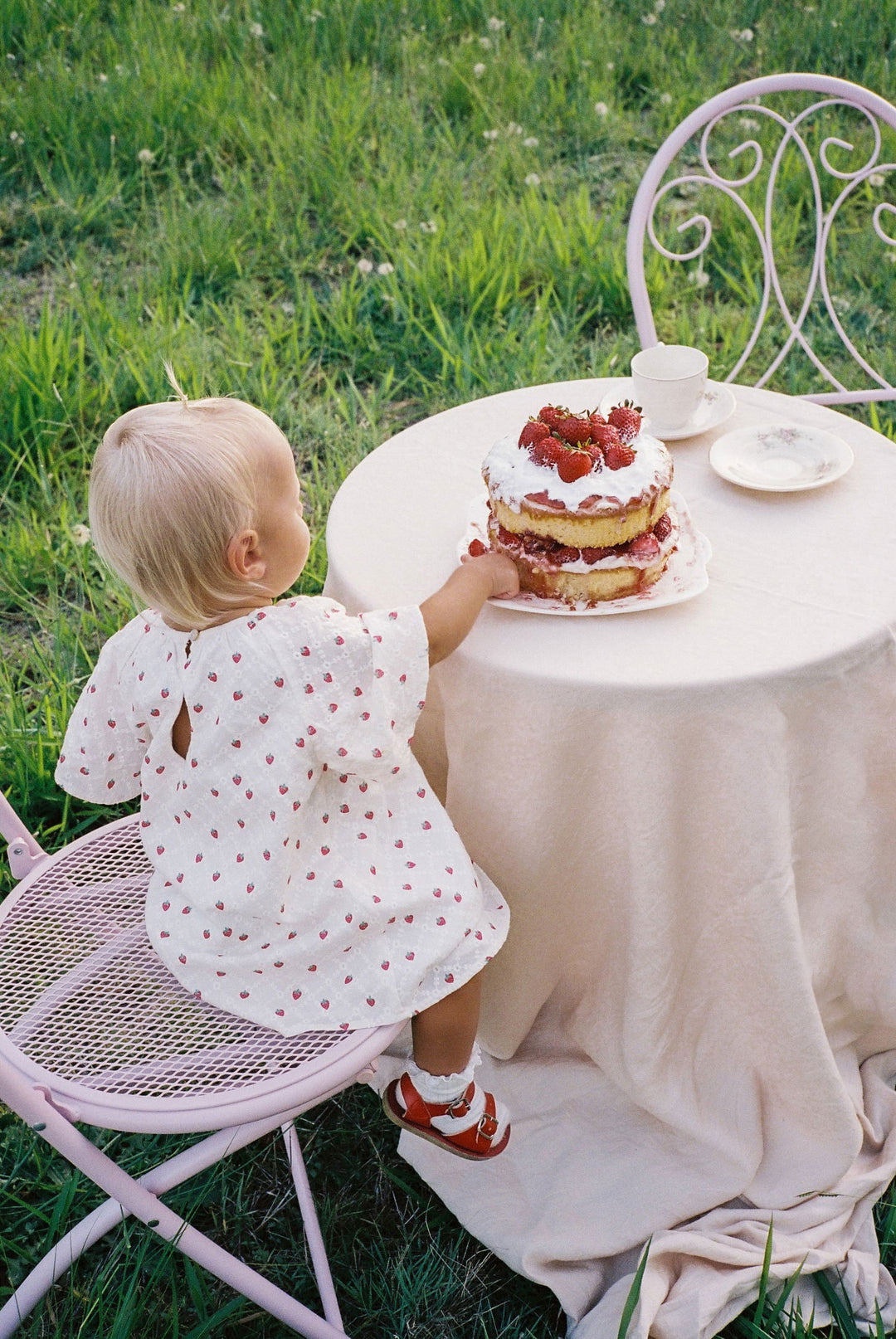 Juni Penny Dress Strawberry Broidery - La Gentile Store