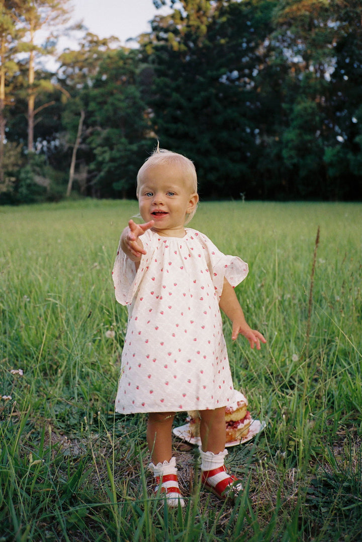 Juni Penny Dress Strawberry Broidery - La Gentile Store