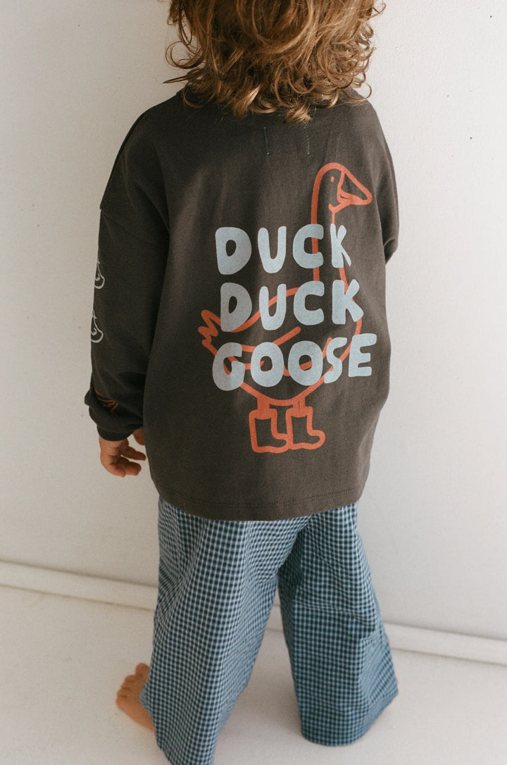 Juni Duck Duck Goose Tee Washed Black