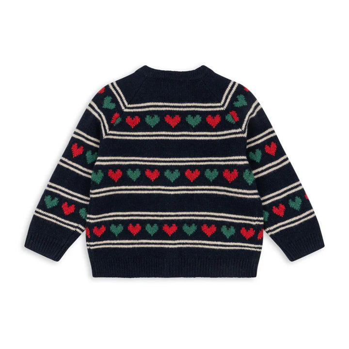 Belou Knit Hearts Cardigan