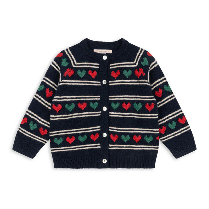 Belou Knit Hearts Cardigan