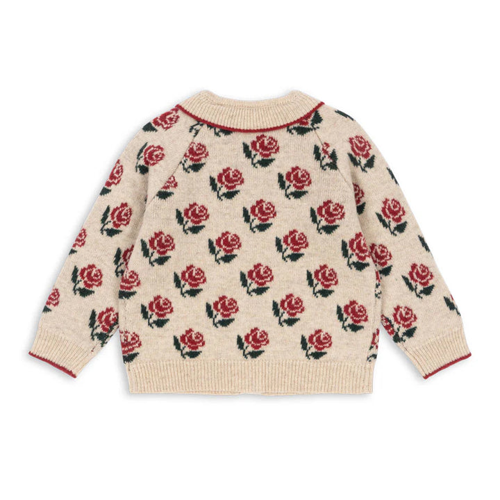 Belou Knit Rose Collar Cardigan